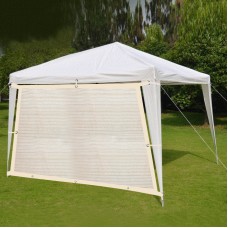 Shatex Patio Awning Breathable Shade Cloth 10x10ft Beige   